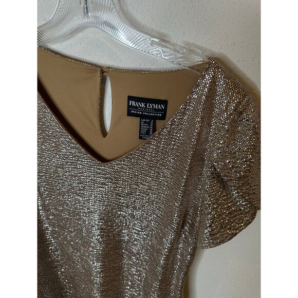 Frank Lyman‎ metallic dress- size 8 - Picture 3 of 4